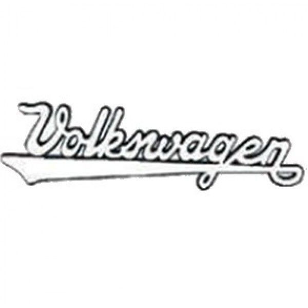 Emblema VW Manuscrito Cromado Pç 